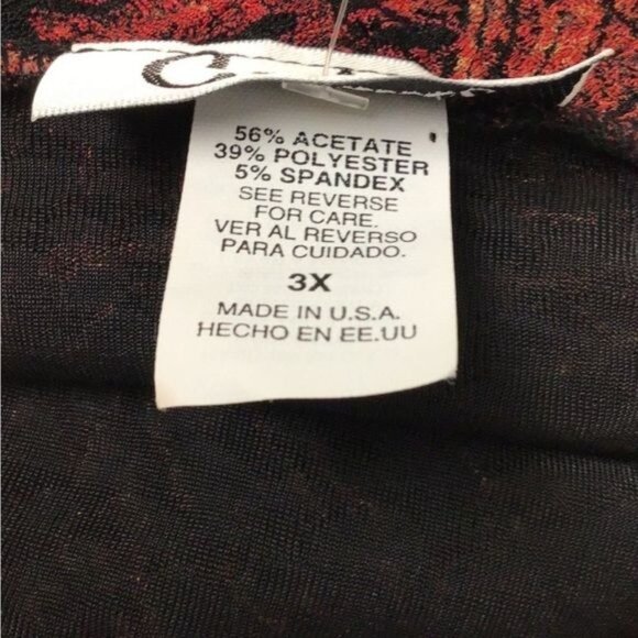 Carducci Vintage Women’s Long Sleeve Cowl Neck Sweater, Orange, size 3X - Picture 7 of 8